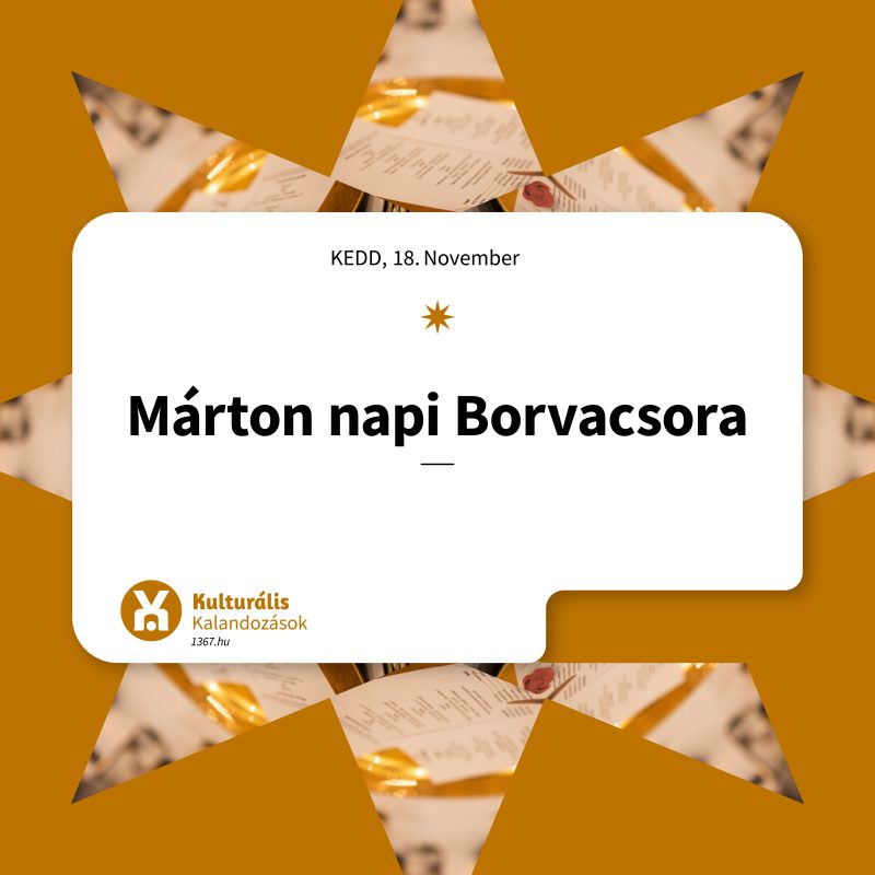 Kulturális Kalandozások - Borvacsora